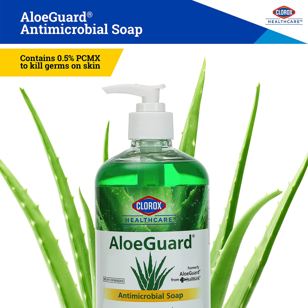 Clorox Healthcare Essentials Hand Sanitizer & Soap Kit | GBG AloeGel Hand Sanitizer Gel Pump Dispensers & Mini Travel Hand Sanitizers, AloeGuard Antimicrobial Soaps | FDA Registered