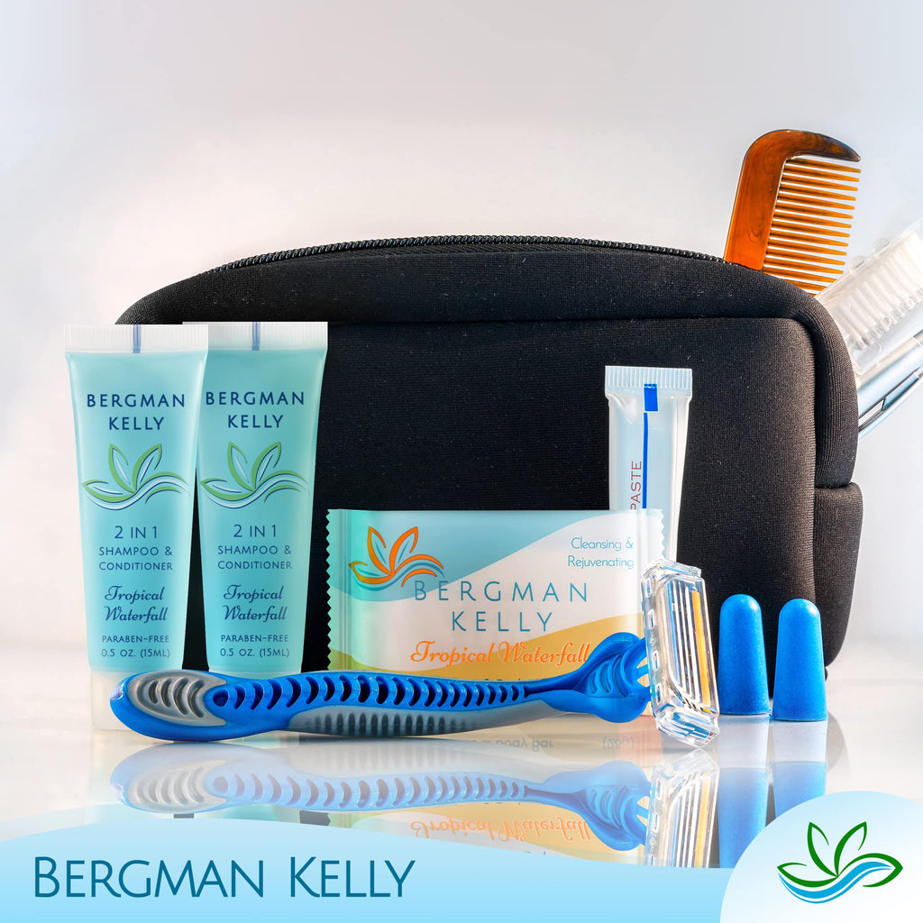 BERGMAN KELLY Travel Size Shampoo & Conditioner 2 in 1 (Tropical Waterfall Scent)