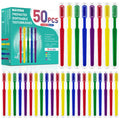 Navona 50PCS/150PCS Prepasted Disposable Toothbrushes-Individually Wrapped, Perfect for Travel Hotel Donation