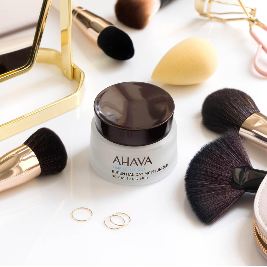 AHAVA Essential Day Moisturizer, Night Replenisher, and Mineral Body Lotion Set