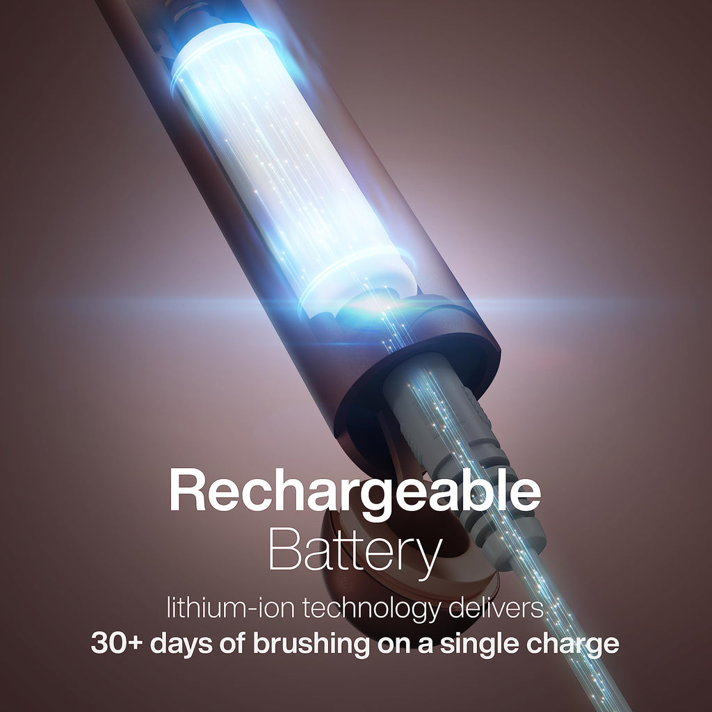 Aquasonic Icon ADA-Accepted Rechargeable Toothbrush | Magnetic Holder & Slim Travel Case | 2 Brushing Modes & Smart Timers | Gentle Micro-Vibrations