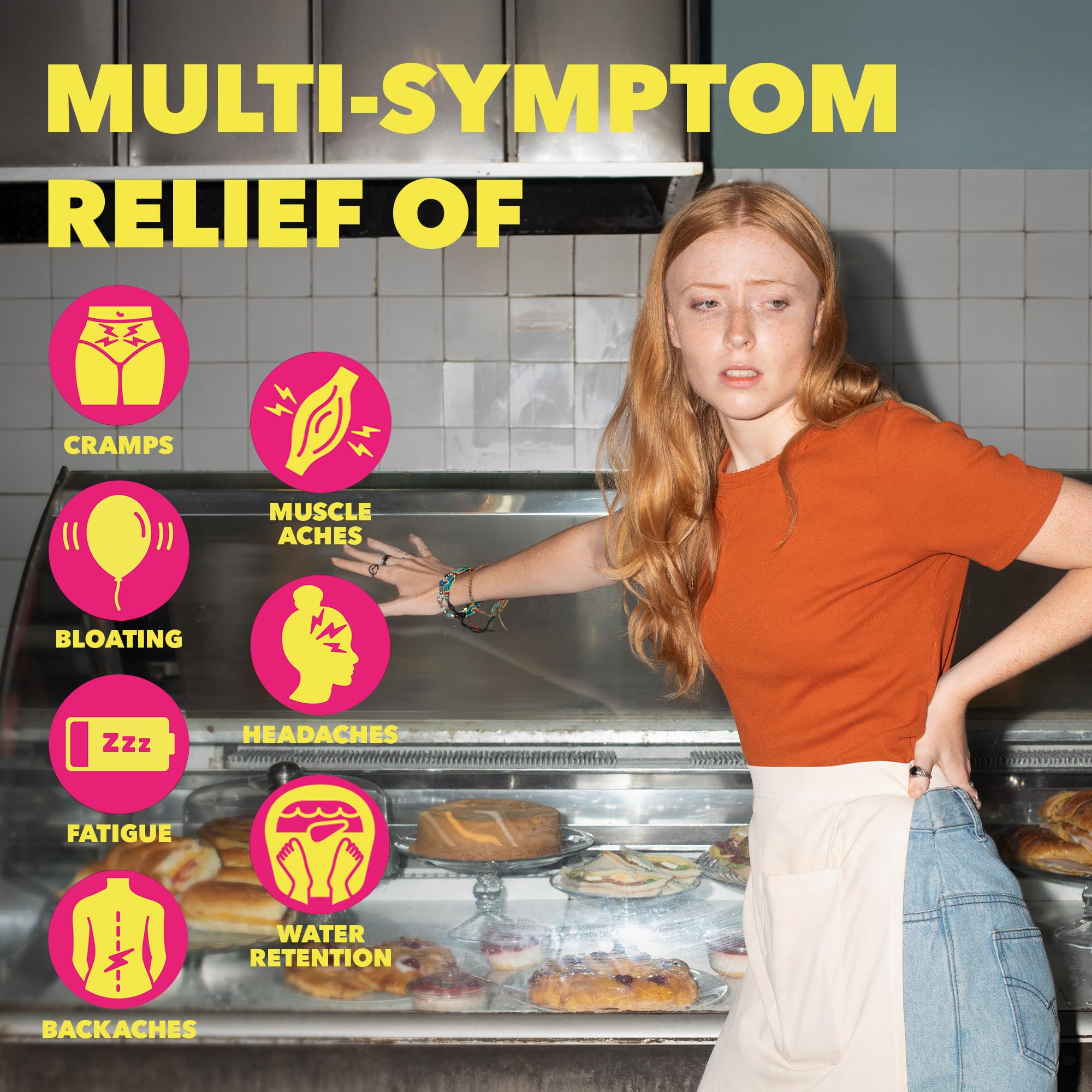 Midol Complete Menstrual Pain Relief Caplets, 40 Count - Provides Cramp, Headache, and Bloating Relief