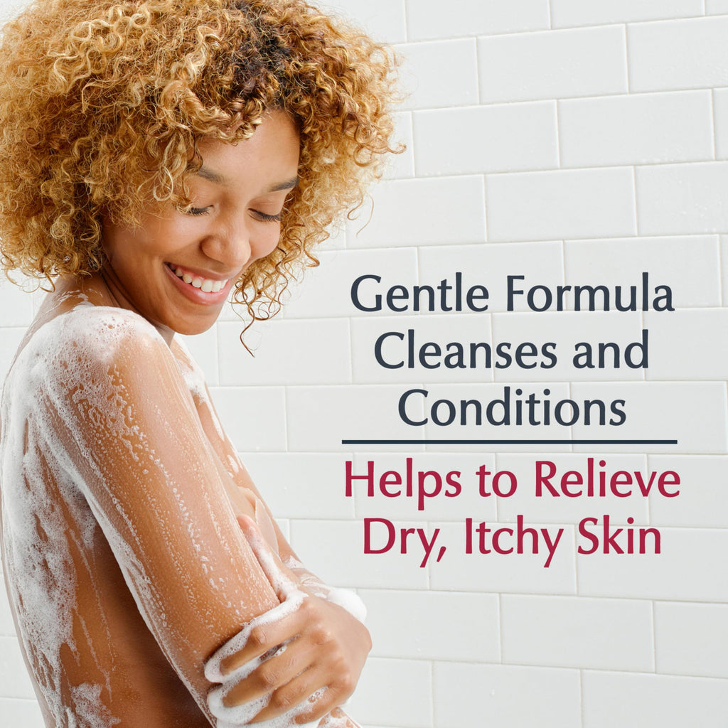 Eucerin Skin Calming Body Wash - Cleanses and Calms to Help Prevent Dry Itchy 8.4 Oz