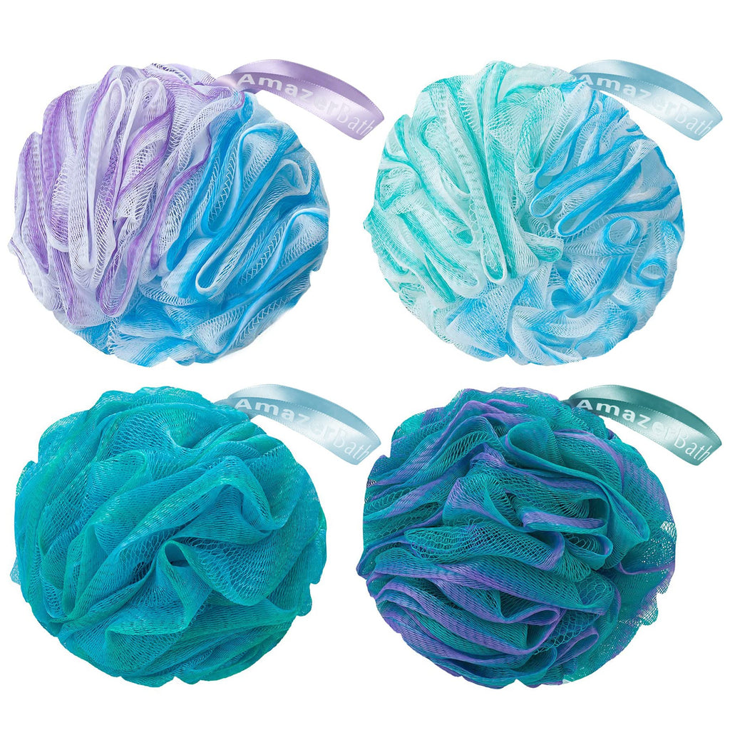 AmazerBath Loofah Sponge (Pack of 4)